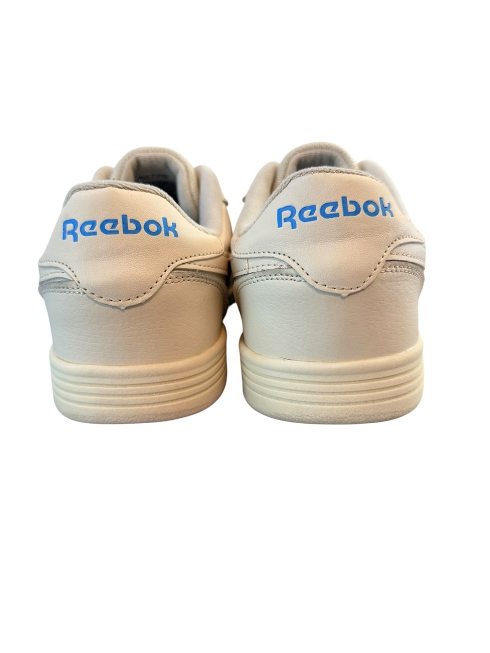 Reebok Club C Style Sneakers Cream White Blue Logo Size 10 Men - Picture 8 of 12